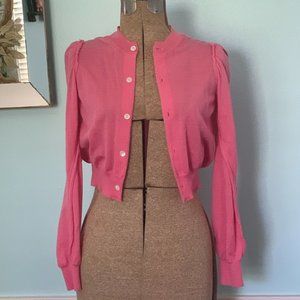 Comme des Garcons Pink Cardigan Small